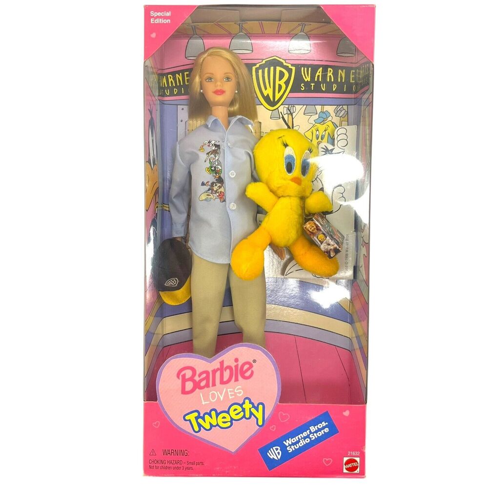 Vintage 1998 Mattel‎ WB Barbie Loves Tweety Bird Special Edition #21632 NIB NOS